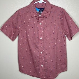Childrens Place Salmon Pink Button Down